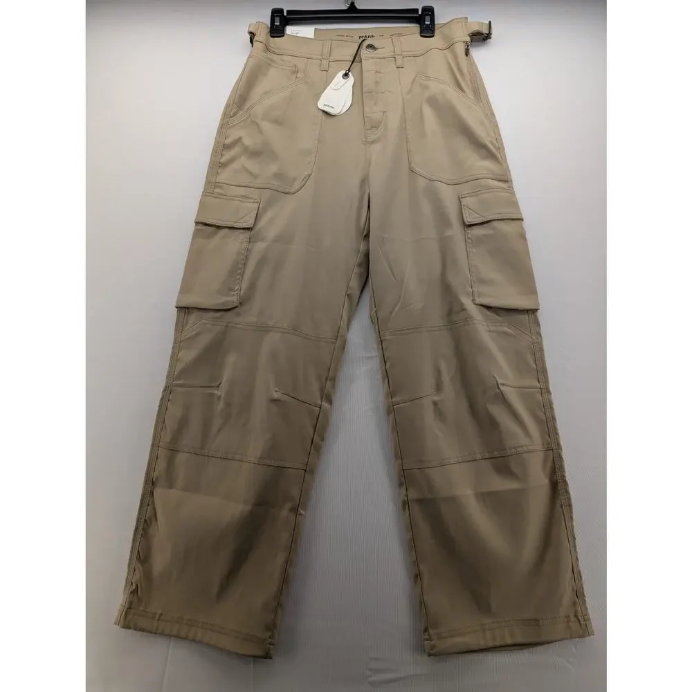 NWT prAna Women's Stretch Zion Cargo Pant in Sandbar size 10 x 29